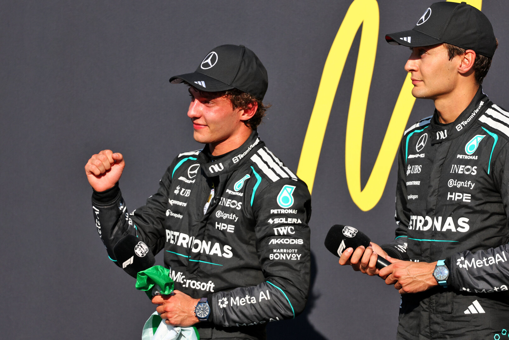 GP ITALIA, Gara winner Andrea Kimi Antonelli (ITA) Mercedes AMG Formula One Team celebrates in parc ferme.
06.09.2026. Formula 1 World Championship, Rd 13, Italian Grand Prix, Monza, Italy, Gara Day.
- www.xpbimages.com, EMail: requests@xpbimages.com © Copyright: Bearne / XPB Images