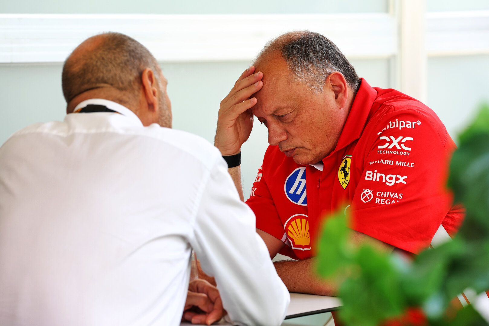 GP MIAMI, lltr Bruno Michel (FRA) F2 e F3 Chief Executive Officer with Frederic Vasseur (FRA) Ferrari Team Principal.
30.04.2026. Formula 1 World Championship, Rd 4, Miami Grand Prix, Miami, Florida, USA, Preparation Day.
- www.xpbimages.com, EMail: requests@xpbimages.com © Copyright: Patching / XPB Images