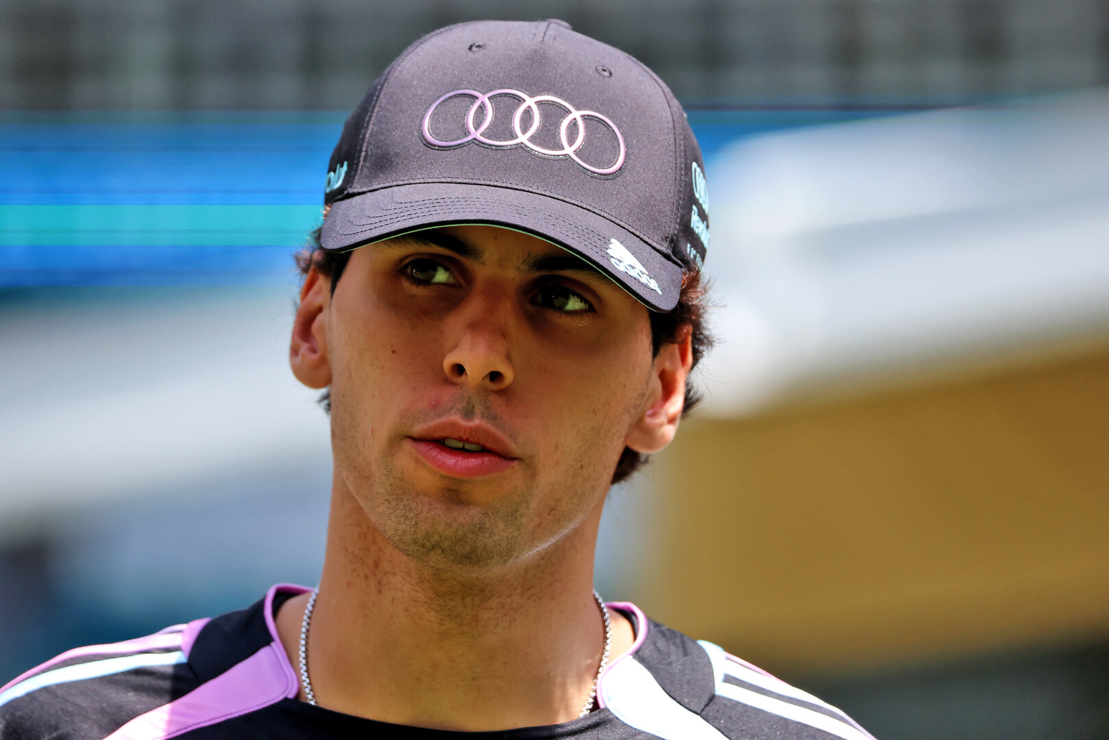 GP MIAMI, Gabriel Bortoleto (BRA) Audi F1 Team.
30.04.2026. Formula 1 World Championship, Rd 4, Miami Grand Prix, Miami, Florida, USA, Preparation Day.
 - www.xpbimages.com, EMail: requests@xpbimages.com © Copyright: Rew / XPB Images