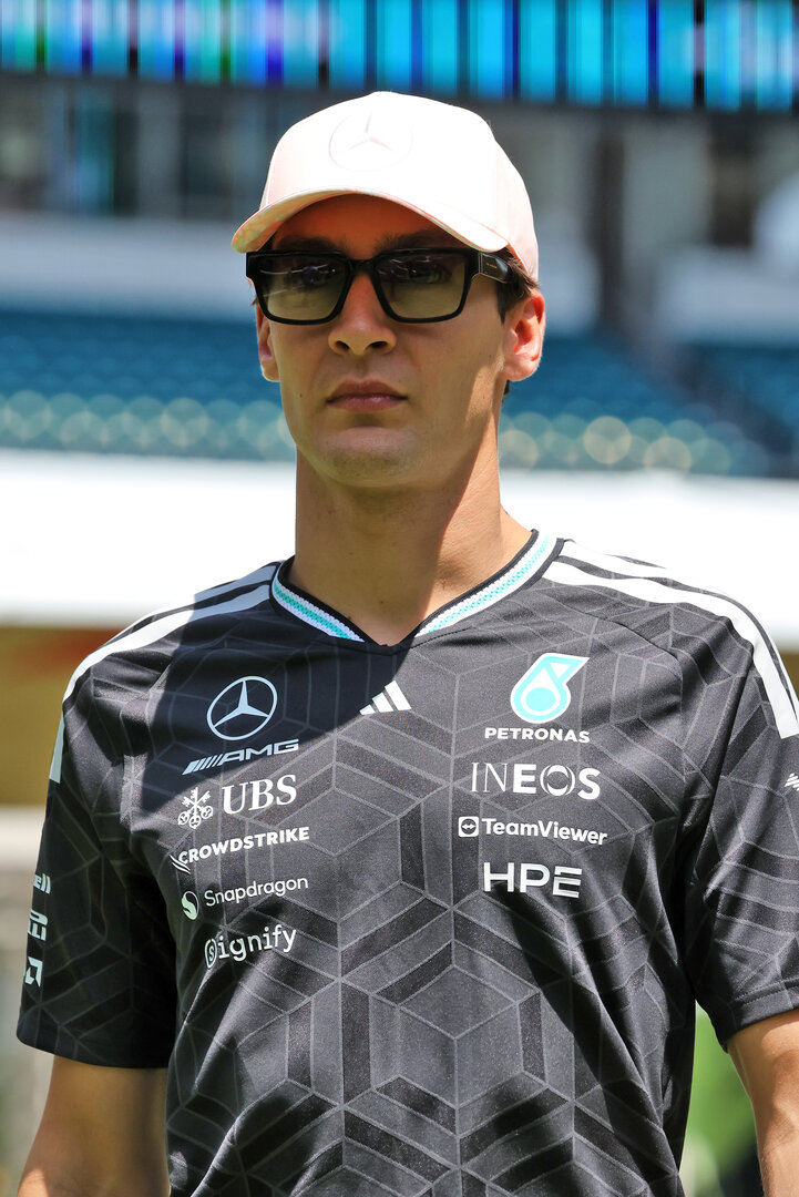 GP MIAMI, George Russell (GBR) Mercedes AMG Formula One Team.
30.04.2026. Formula 1 World Championship, Rd 4, Miami Grand Prix, Miami, Florida, USA, Preparation Day.
- www.xpbimages.com, EMail: requests@xpbimages.com © Copyright: Dunbar / XPB Images