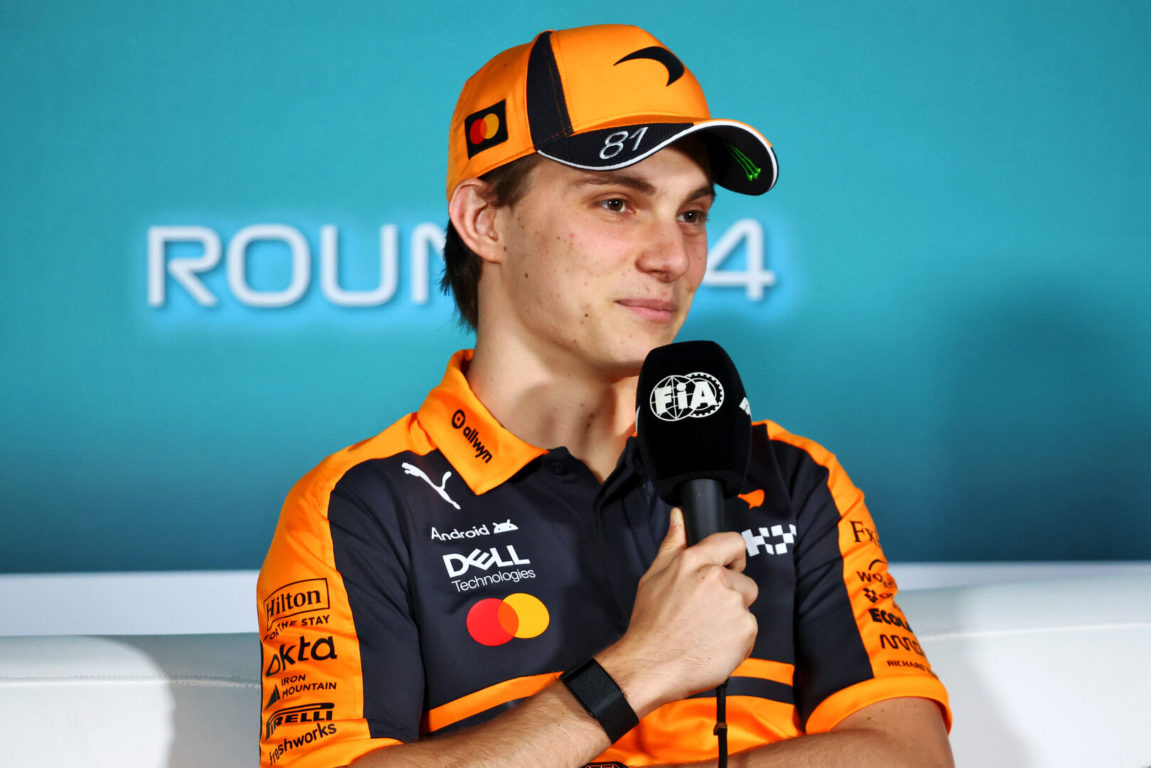 GP MIAMI, Oscar Piastri (AUS) McLaren F1 Team in the FIA Press Conference.
30.04.2026. Formula 1 World Championship, Rd 4, Miami Grand Prix, Miami, Florida, USA, Preparation Day.
- www.xpbimages.com, EMail: requests@xpbimages.com © Copyright: Bearne / XPB Images