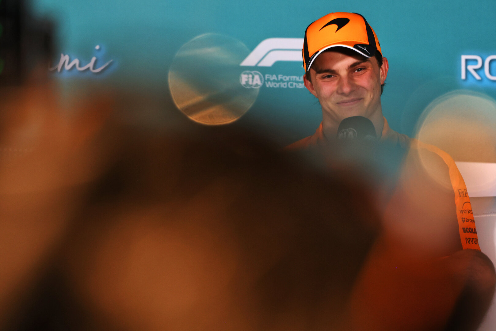 GP MIAMI, Oscar Piastri (AUS) McLaren F1 Team in the FIA Press Conference.
30.04.2026. Formula 1 World Championship, Rd 4, Miami Grand Prix, Miami, Florida, USA, Preparation Day.
- www.xpbimages.com, EMail: requests@xpbimages.com © Copyright: Patching / XPB Images
