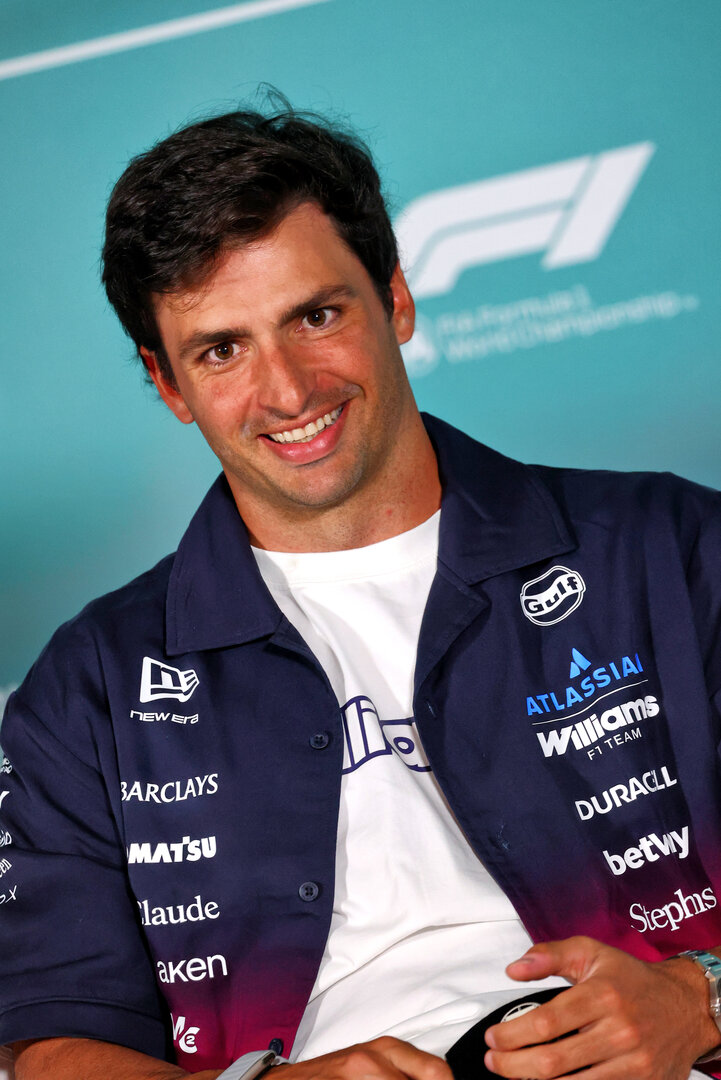 GP MIAMI, Carlos Sainz (ESP) Williams F1 Team in the FIA Press Conference.
30.04.2026. Formula 1 World Championship, Rd 4, Miami Grand Prix, Miami, Florida, USA, Preparation Day.
- www.xpbimages.com, EMail: requests@xpbimages.com © Copyright: Bearne / XPB Images