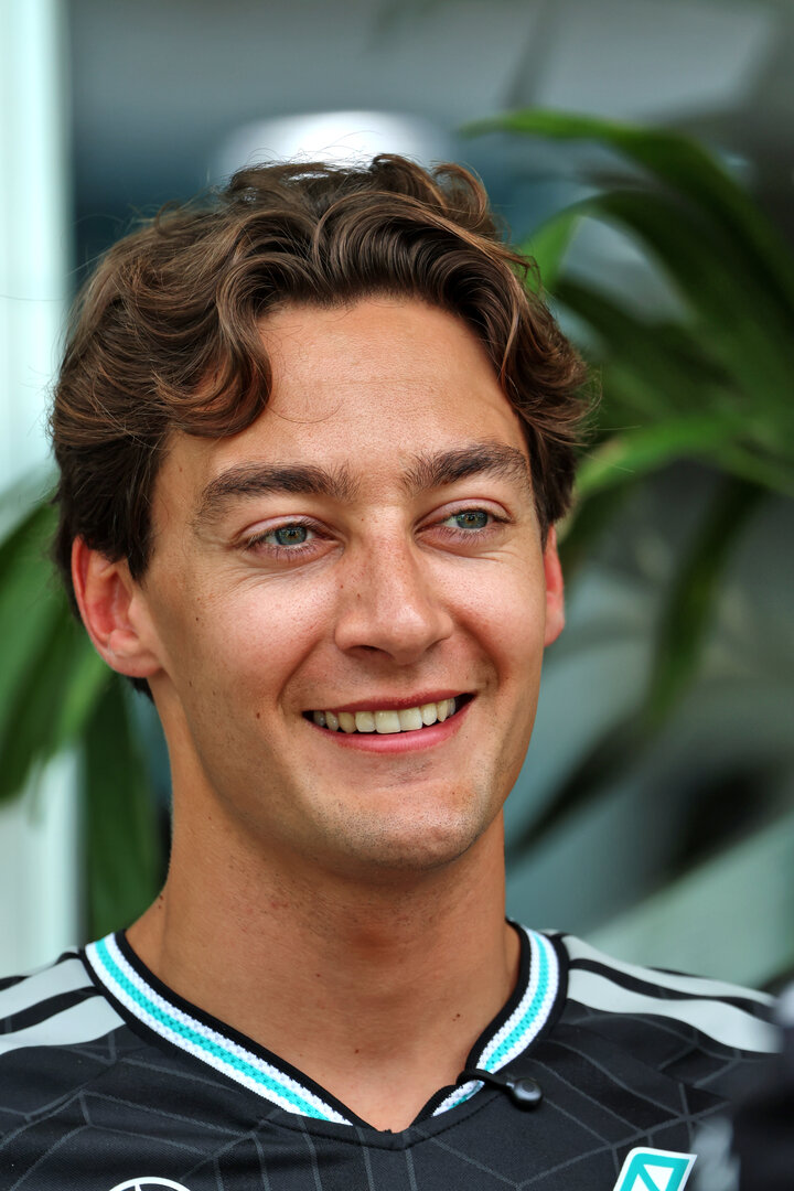 GP MIAMI, George Russell (GBR) Mercedes AMG Formula One Team.
30.04.2026. Formula 1 World Championship, Rd 4, Miami Grand Prix, Miami, Florida, USA, Preparation Day.
 - www.xpbimages.com, EMail: requests@xpbimages.com © Copyright: Rew / XPB Images