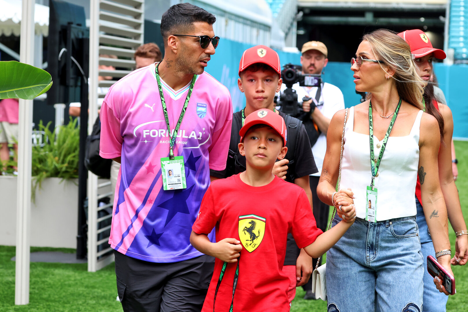 GP MIAMI, Luis Suarez (URU) Inter Miami Football Player.
30.04.2026. Formula 1 World Championship, Rd 4, Miami Grand Prix, Miami, Florida, USA, Preparation Day.
 - www.xpbimages.com, EMail: requests@xpbimages.com © Copyright: Rew / XPB Images