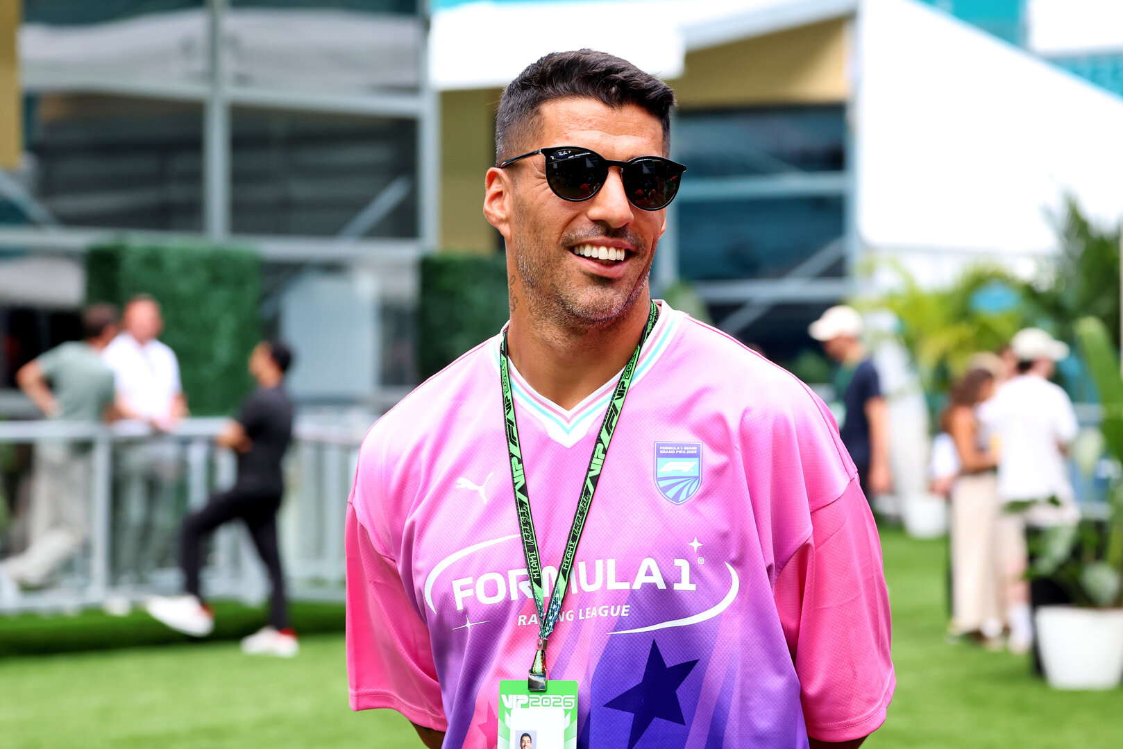 GP MIAMI, Luis Suarez (URU) Inter Miami Football Player.
30.04.2026. Formula 1 World Championship, Rd 4, Miami Grand Prix, Miami, Florida, USA, Preparation Day.
 - www.xpbimages.com, EMail: requests@xpbimages.com © Copyright: Rew / XPB Images