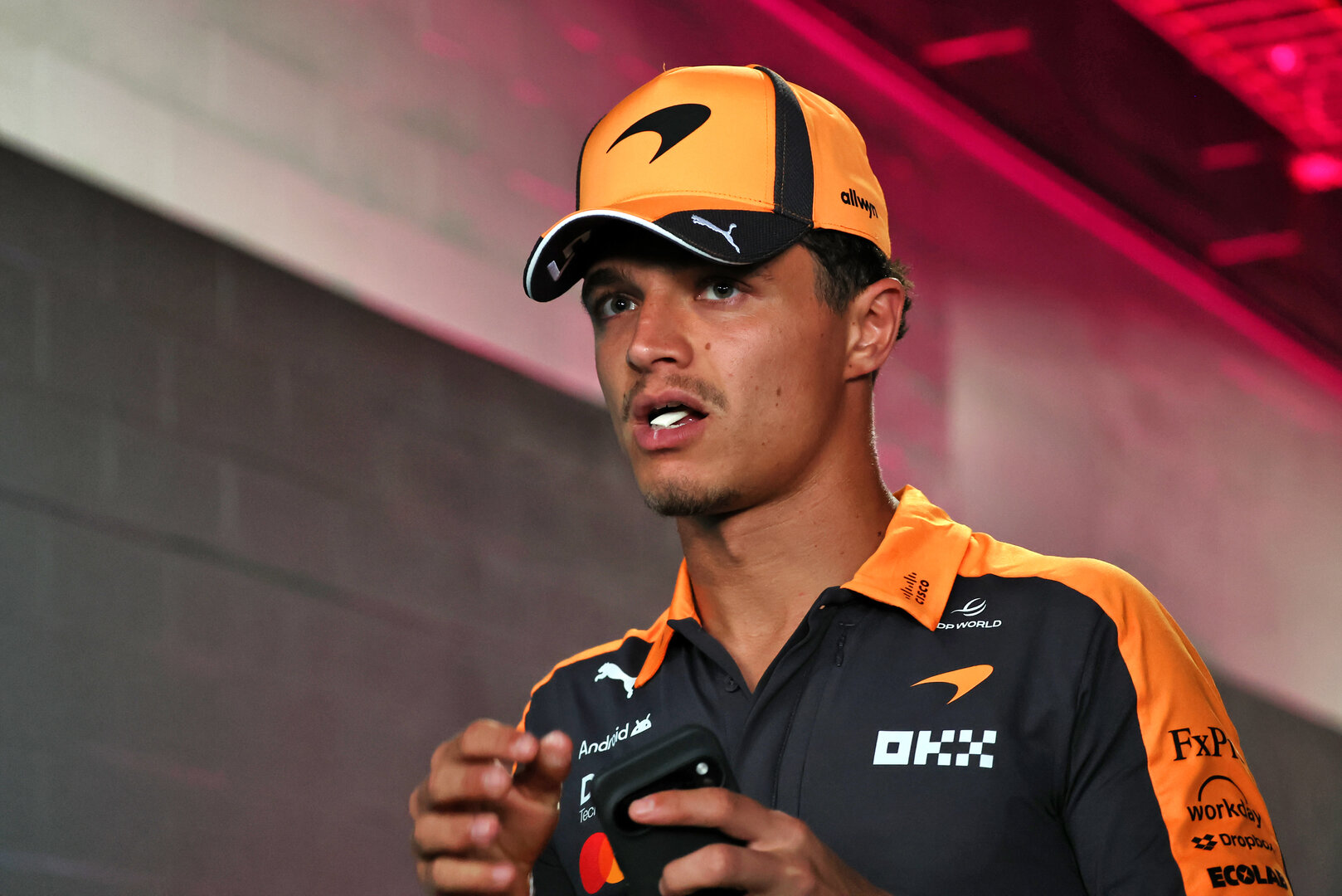GP MIAMI, Lando Norris (GBR) McLaren F1 Team.
30.04.2026. Formula 1 World Championship, Rd 4, Miami Grand Prix, Miami, Florida, USA, Preparation Day.
 - www.xpbimages.com, EMail: requests@xpbimages.com © Copyright: Rew / XPB Images