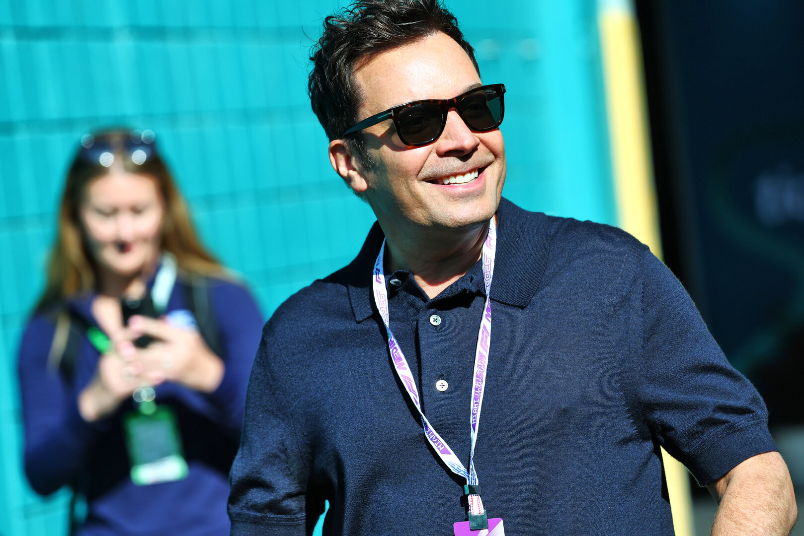 GP MIAMI, Jiummy Fallon (USA) TV Host.
01.05.2026. Formula 1 World Championship, Rd 4, Miami Grand Prix, Miami, Florida, USA, Sprint Qualifiche Day.
- www.xpbimages.com, EMail: requests@xpbimages.com © Copyright: Bearne / XPB Images