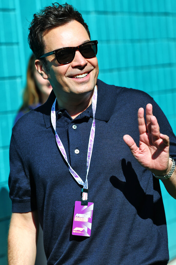 GP MIAMI, Jimmy Fallon (USA) TV Host.
01.05.2026. Formula 1 World Championship, Rd 4, Miami Grand Prix, Miami, Florida, USA, Sprint Qualifiche Day.
- www.xpbimages.com, EMail: requests@xpbimages.com © Copyright: Bearne / XPB Images