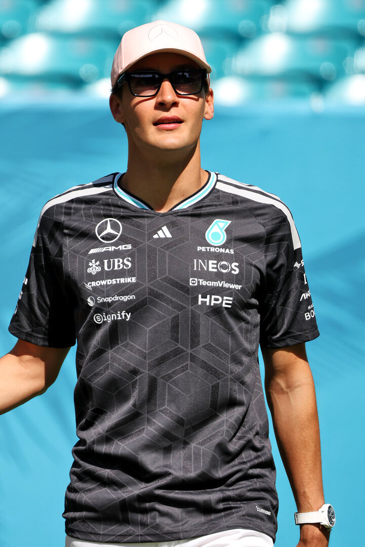 GP MIAMI, George Russell (GBR) Mercedes AMG Formula One Team.
01.05.2026. Formula 1 World Championship, Rd 4, Miami Grand Prix, Miami, Florida, USA, Sprint Qualifiche Day.
- www.xpbimages.com, EMail: requests@xpbimages.com © Copyright: Dunbar / XPB Images