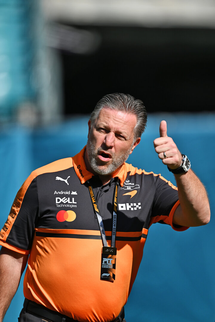 GP MIAMI, Zak Brown (USA) McLaren F1 Team Executive Director.
01.05.2026. Formula 1 World Championship, Rd 4, Miami Grand Prix, Miami, Florida, USA, Sprint Qualifiche Day.
- www.xpbimages.com, EMail: requests@xpbimages.com © Copyright: Price / XPB Images