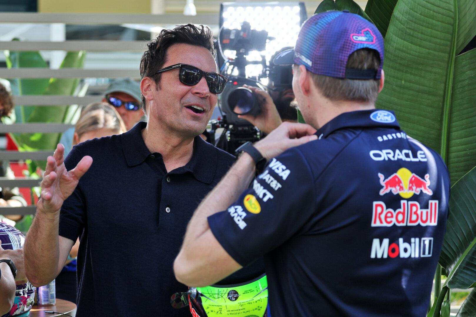 GP MIAMI, (L to R): Jimmy Fallon (USA) TV Host e Max Verstappen (NLD) Red Bull Racing.
01.05.2026. Formula 1 World Championship, Rd 4, Miami Grand Prix, Miami, Florida, USA, Sprint Qualifiche Day.
- www.xpbimages.com, EMail: requests@xpbimages.com © Copyright: Moy / XPB Images