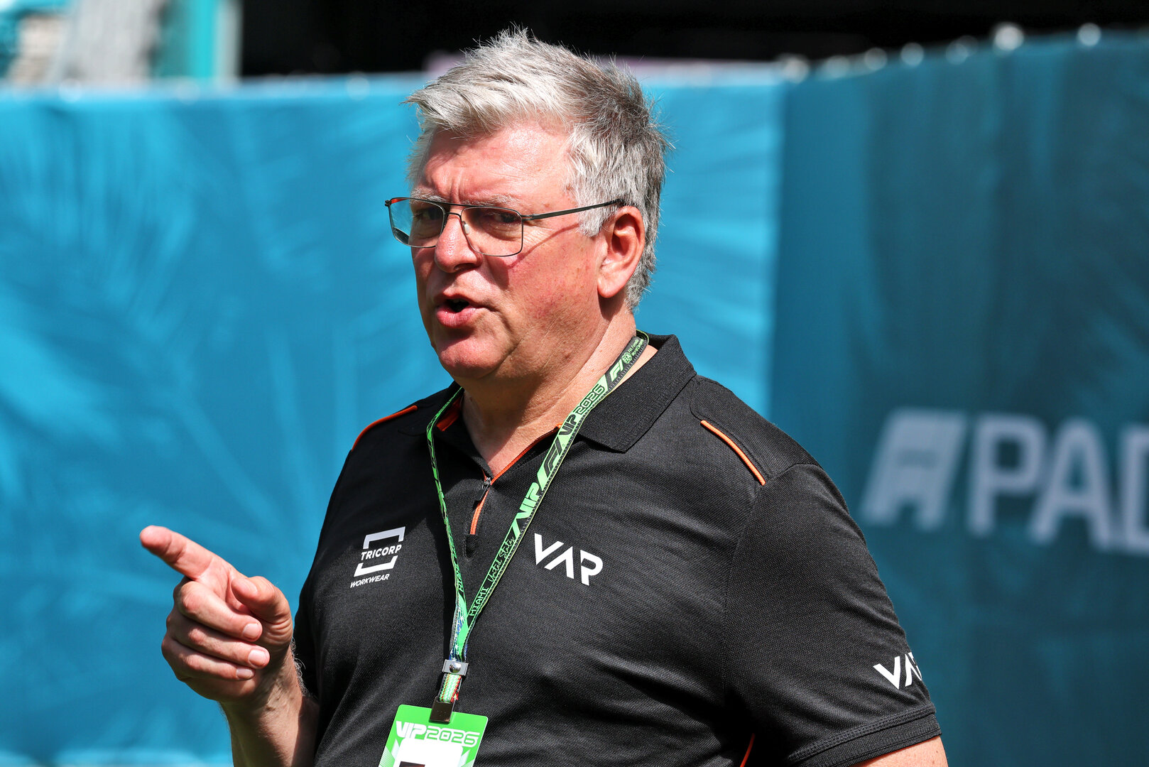 GP MIAMI, Otmar Szafnauer (USA) Van Amersfoort Racing CEO e Managing Partner.
01.05.2026. Formula 1 World Championship, Rd 4, Miami Grand Prix, Miami, Florida, USA, Sprint Qualifiche Day.
- www.xpbimages.com, EMail: requests@xpbimages.com © Copyright: Moy / XPB Images