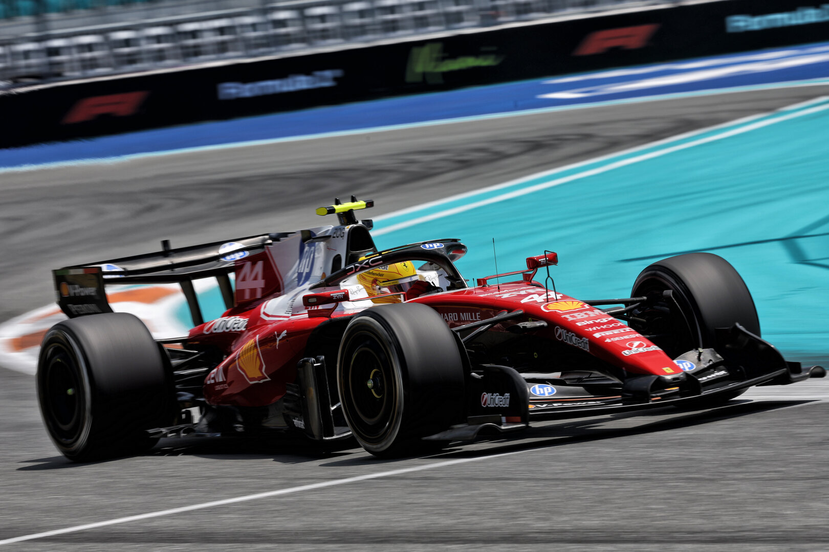 GP MIAMI, Lewis Hamilton (GBR) Ferrari SF-26.
01.05.2026. Formula 1 World Championship, Rd 4, Miami Grand Prix, Miami, Florida, USA, Sprint Qualifiche Day.
- www.xpbimages.com, EMail: requests@xpbimages.com © Copyright: Dunbar / XPB Images