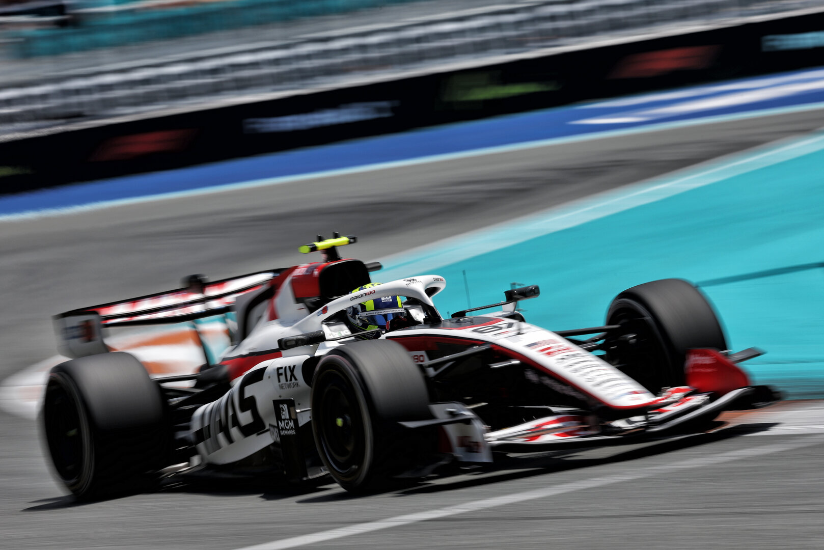 GP MIAMI, Oliver Bearman (GBR) Haas F1 Team VF-26.
01.05.2026. Formula 1 World Championship, Rd 4, Miami Grand Prix, Miami, Florida, USA, Sprint Qualifiche Day.
- www.xpbimages.com, EMail: requests@xpbimages.com © Copyright: Dunbar / XPB Images