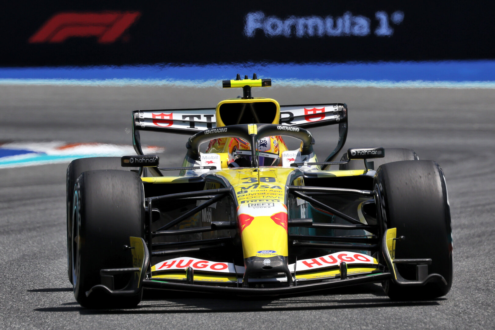 GP MIAMI, Liam Lawson (NZL) Racing Bulls Formula One Team VCARB 03.
01.05.2026. Formula 1 World Championship, Rd 4, Miami Grand Prix, Miami, Florida, USA, Sprint Qualifiche Day.
- www.xpbimages.com, EMail: requests@xpbimages.com © Copyright: Dunbar / XPB Images