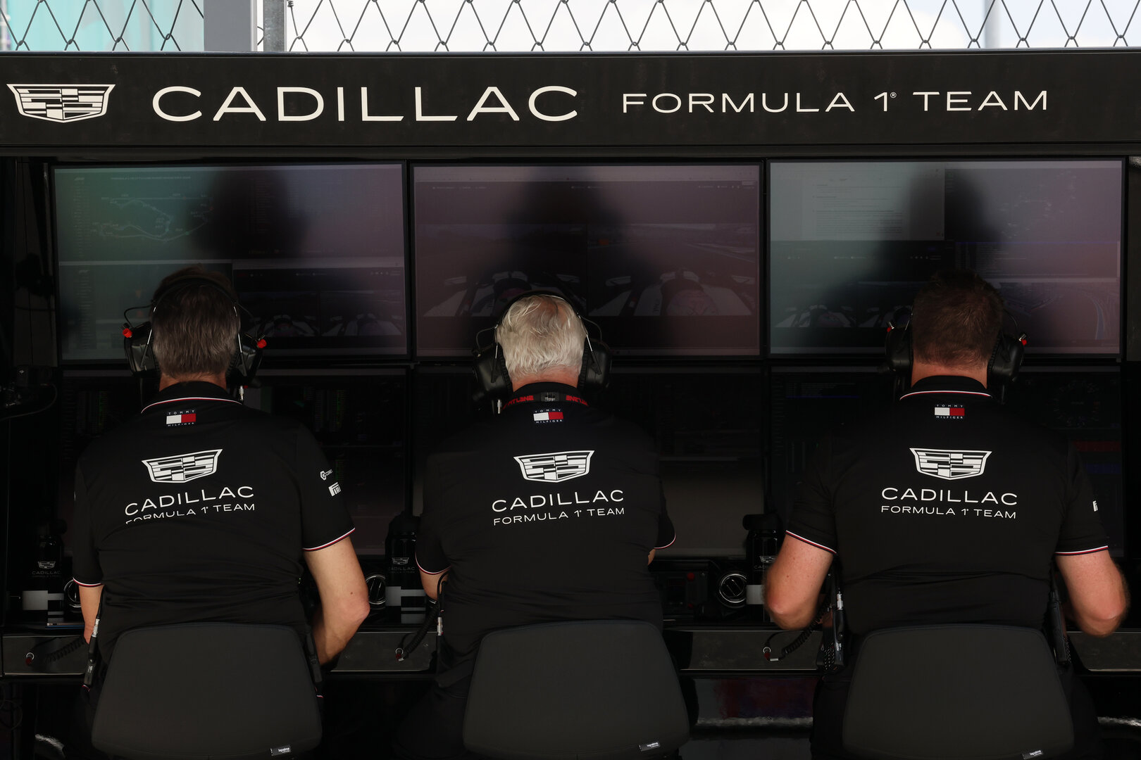 GP MIAMI, Cadillac Formula 1 Team pit gantry.
01.05.2026. Formula 1 World Championship, Rd 4, Miami Grand Prix, Miami, Florida, USA, Sprint Qualifiche Day.
- www.xpbimages.com, EMail: requests@xpbimages.com © Copyright: Moy / XPB Images