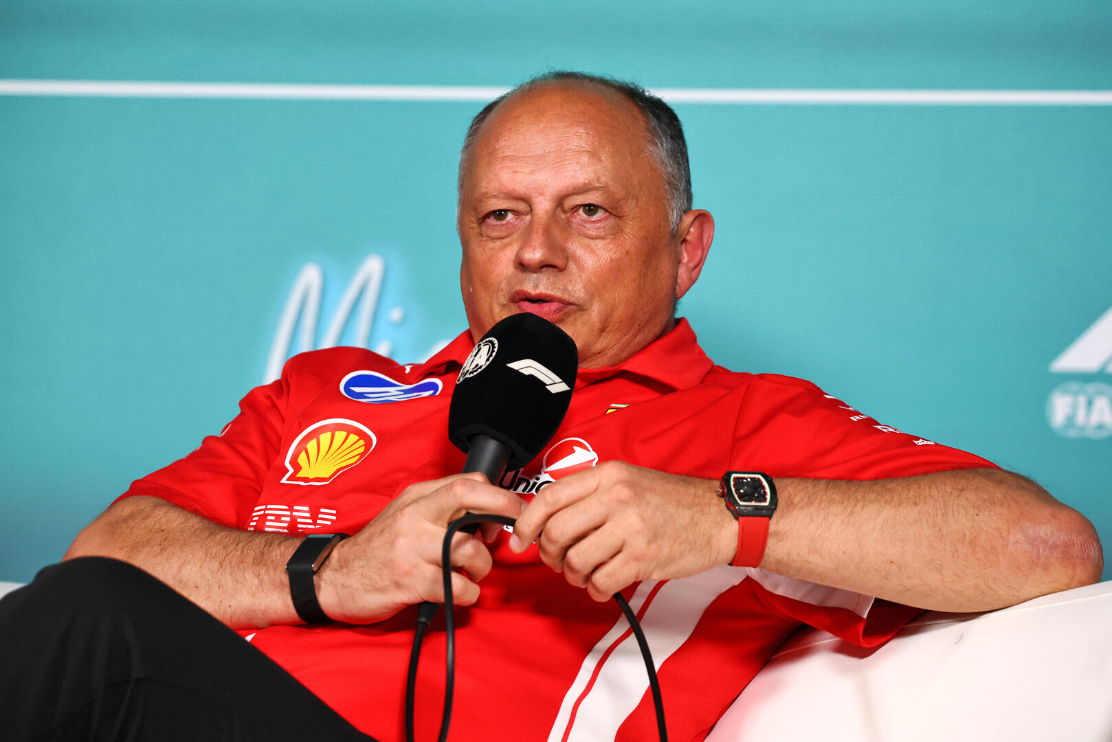 GP MIAMI, Frederic Vasseur (FRA) Ferrari Team Principal in the FIA Press Conference.
01.05.2026. Formula 1 World Championship, Rd 4, Miami Grand Prix, Miami, Florida, USA, Sprint Qualifiche Day.
- www.xpbimages.com, EMail: requests@xpbimages.com © Copyright: Bearne / XPB Images