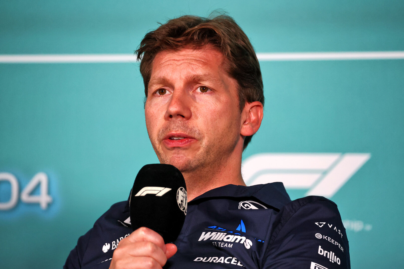 GP MIAMI, James Vowles (GBR) Williams F1 Team, Team Principal in the FIA Press Conference.
01.05.2026. Formula 1 World Championship, Rd 4, Miami Grand Prix, Miami, Florida, USA, Sprint Qualifiche Day.
- www.xpbimages.com, EMail: requests@xpbimages.com © Copyright: Bearne / XPB Images