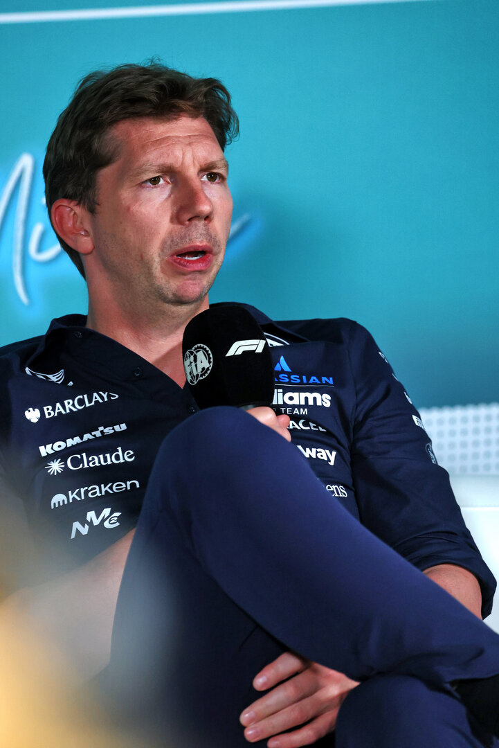 GP MIAMI, James Vowles (GBR) Williams F1 Team, Team Principal in the FIA Press Conference.
01.05.2026. Formula 1 World Championship, Rd 4, Miami Grand Prix, Miami, Florida, USA, Sprint Qualifiche Day.
- www.xpbimages.com, EMail: requests@xpbimages.com © Copyright: Bearne / XPB Images