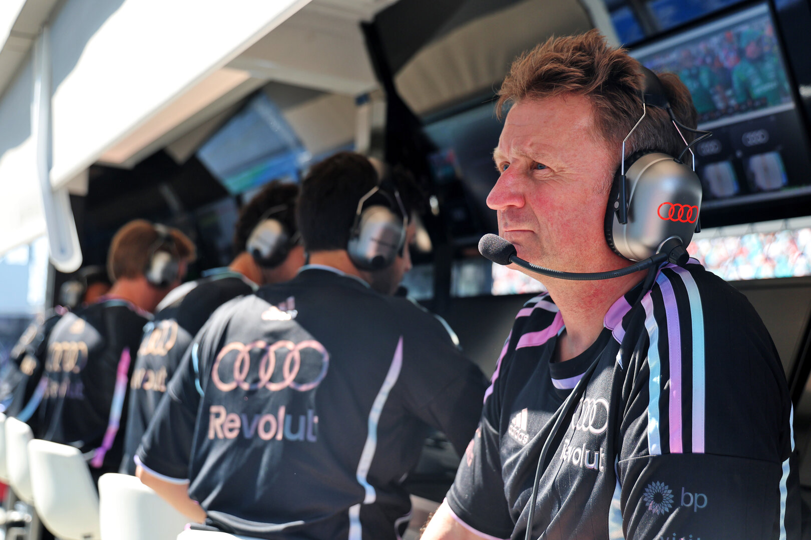 GP MIAMI, Allan McNish (GBR) Audi F1 Team Racing Director.
01.05.2026. Formula 1 World Championship, Rd 4, Miami Grand Prix, Miami, Florida, USA, Sprint Qualifiche Day.
- www.xpbimages.com, EMail: requests@xpbimages.com © Copyright: Batchelor / XPB Images