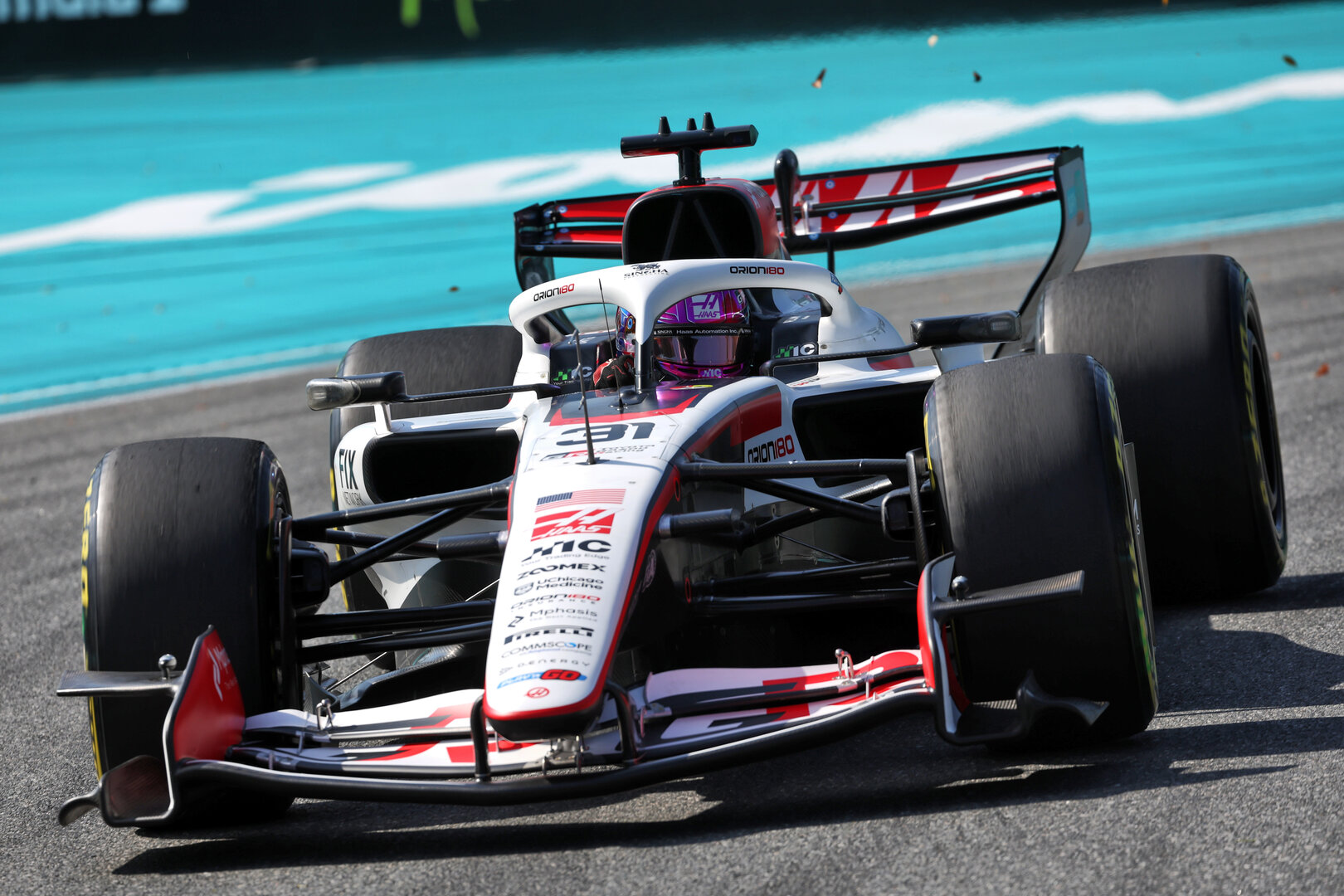 GP MIAMI, Esteban Ocon (FRA) Haas F1 Team VF-26.
01.05.2026. Formula 1 World Championship, Rd 4, Miami Grand Prix, Miami, Florida, USA, Sprint Qualifiche Day.
- www.xpbimages.com, EMail: requests@xpbimages.com © Copyright: Dunbar / XPB Images