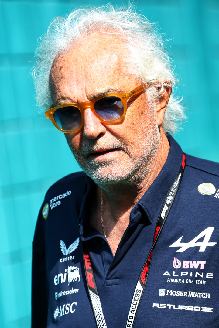 GP MIAMI, Flavio Briatore (ITA) Alpine F1 Team Executive Advisor.
02.05.2026. Formula 1 World Championship, Rd 4, Miami Grand Prix, Miami, Florida, USA, Sprint e Qualifiche Day.
- www.xpbimages.com, EMail: requests@xpbimages.com © Copyright: Bearne / XPB Images