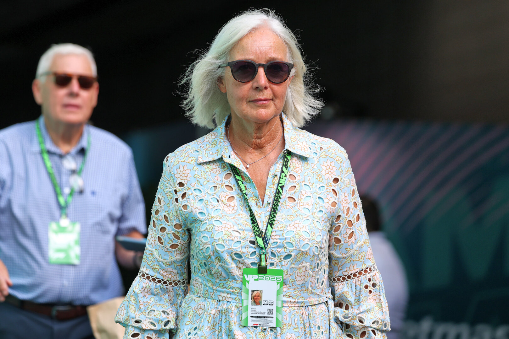 GP MIAMI, Alison Russell (GBR), mother of George Russell (GBR) Mercedes AMG F1.
02.05.2026. Formula 1 World Championship, Rd 4, Miami Grand Prix, Miami, Florida, USA, Sprint e Qualifiche Day.
- www.xpbimages.com, EMail: requests@xpbimages.com © Copyright: Moy / XPB Images