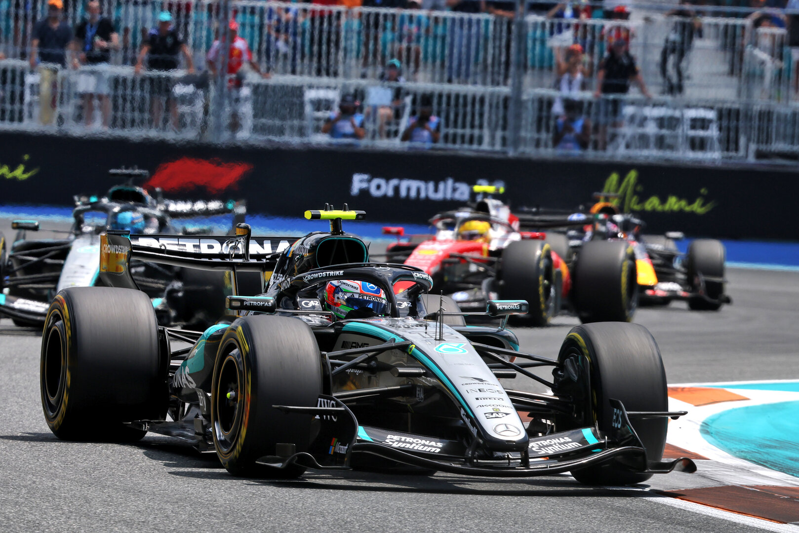 GP MIAMI, Andrea Kimi Antonelli (ITA) Mercedes AMG Formula One Team W17.
02.05.2026. Formula 1 World Championship, Rd 4, Miami Grand Prix, Miami, Florida, USA, Sprint e Qualifiche Day.
- www.xpbimages.com, EMail: requests@xpbimages.com © Copyright: Charniaux / XPB Images