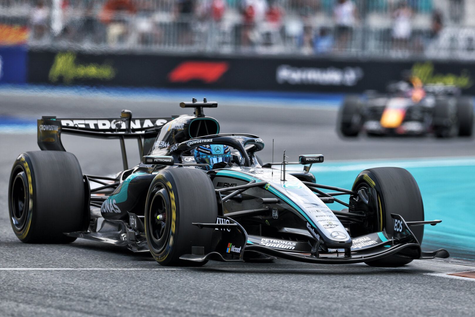 GP MIAMI, George Russell (GBR) Mercedes AMG Formula One Team W17.
02.05.2026. Formula 1 World Championship, Rd 4, Miami Grand Prix, Miami, Florida, USA, Sprint e Qualifiche Day.
- www.xpbimages.com, EMail: requests@xpbimages.com © Copyright: Charniaux / XPB Images