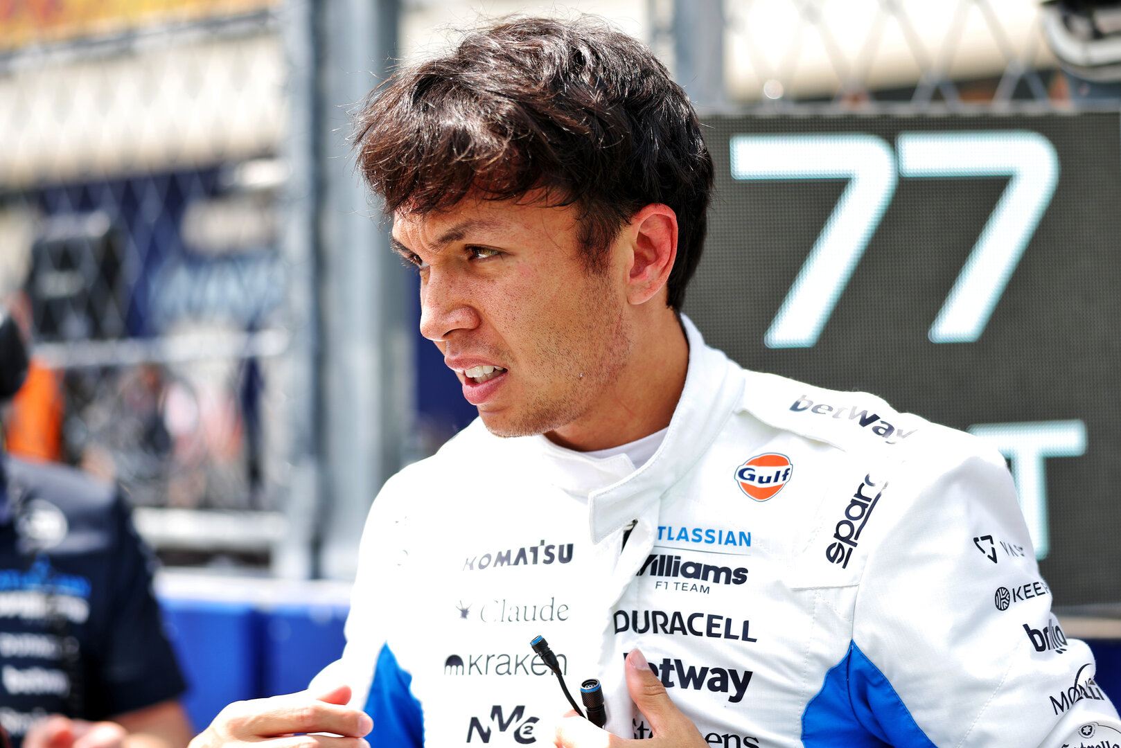 GP MIAMI, Alexander Albon (THA) Williams F1 Team on the grid.
02.05.2026. Formula 1 World Championship, Rd 4, Miami Grand Prix, Miami, Florida, USA, Sprint e Qualifiche Day.
- www.xpbimages.com, EMail: requests@xpbimages.com © Copyright: Charniaux / XPB Images