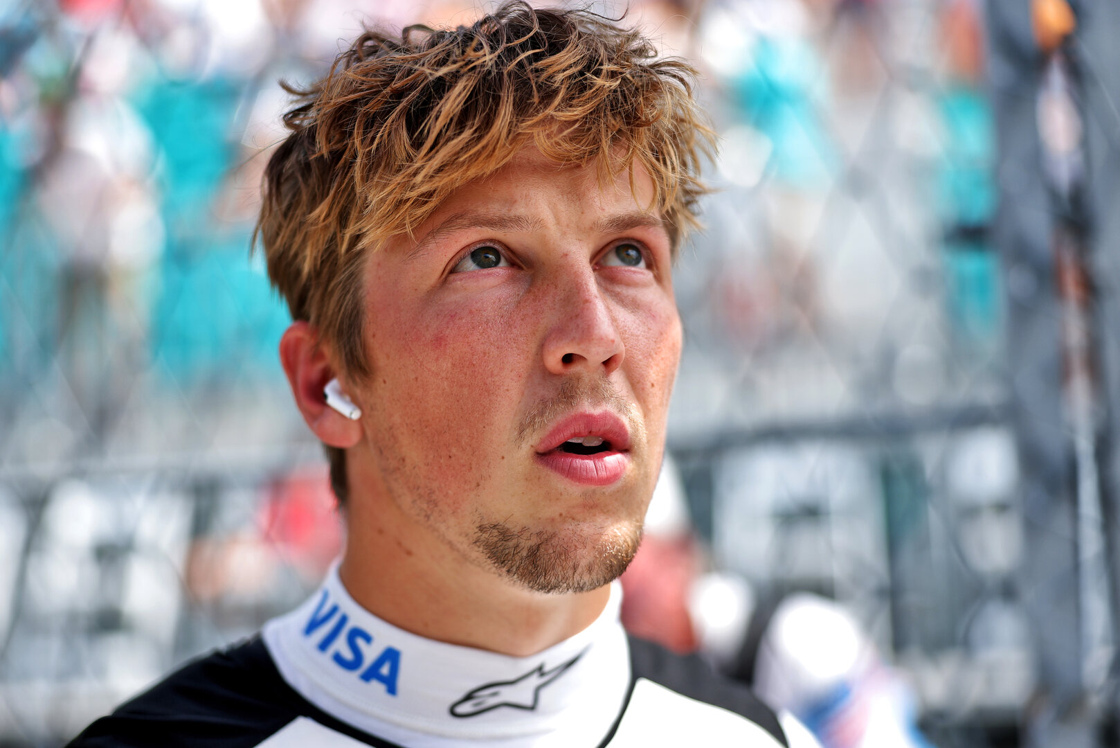 GP MIAMI, Liam Lawson (NZL) Racing Bulls Formula One Team on the grid.
02.05.2026. Formula 1 World Championship, Rd 4, Miami Grand Prix, Miami, Florida, USA, Sprint e Qualifiche Day.
- www.xpbimages.com, EMail: requests@xpbimages.com © Copyright: Charniaux / XPB Images