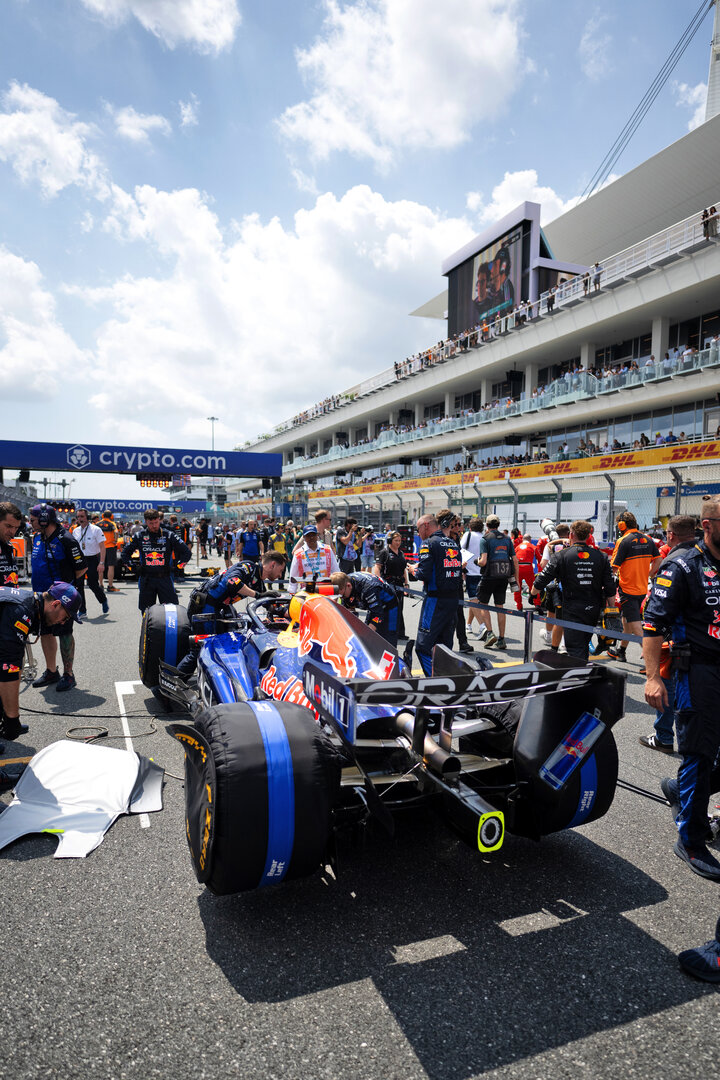 GP MIAMI, Max Verstappen (NLD) Red Bull Racing RB22 on the grid.
02.05.2026. Formula 1 World Championship, Rd 4, Miami Grand Prix, Miami, Florida, USA, Sprint e Qualifiche Day.
- www.xpbimages.com, EMail: requests@xpbimages.com © Copyright: Price / XPB Images