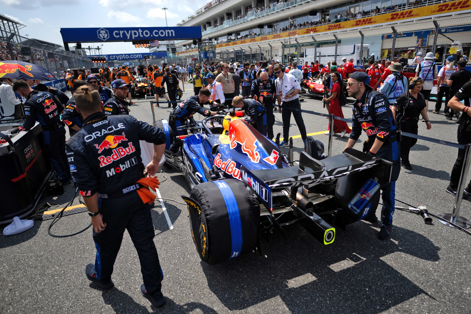 GP MIAMI, Max Verstappen (NLD) Red Bull Racing RB22 on the grid.
02.05.2026. Formula 1 World Championship, Rd 4, Miami Grand Prix, Miami, Florida, USA, Sprint e Qualifiche Day.
- www.xpbimages.com, EMail: requests@xpbimages.com © Copyright: Price / XPB Images