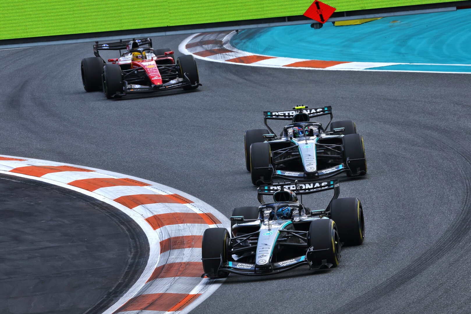 GP MIAMI, George Russell (GBR) Mercedes AMG Formula One Team W17.
02.05.2026. Formula 1 World Championship, Rd 4, Miami Grand Prix, Miami, Florida, USA, Sprint e Qualifiche Day.
- www.xpbimages.com, EMail: requests@xpbimages.com © Copyright: Patching / XPB Images