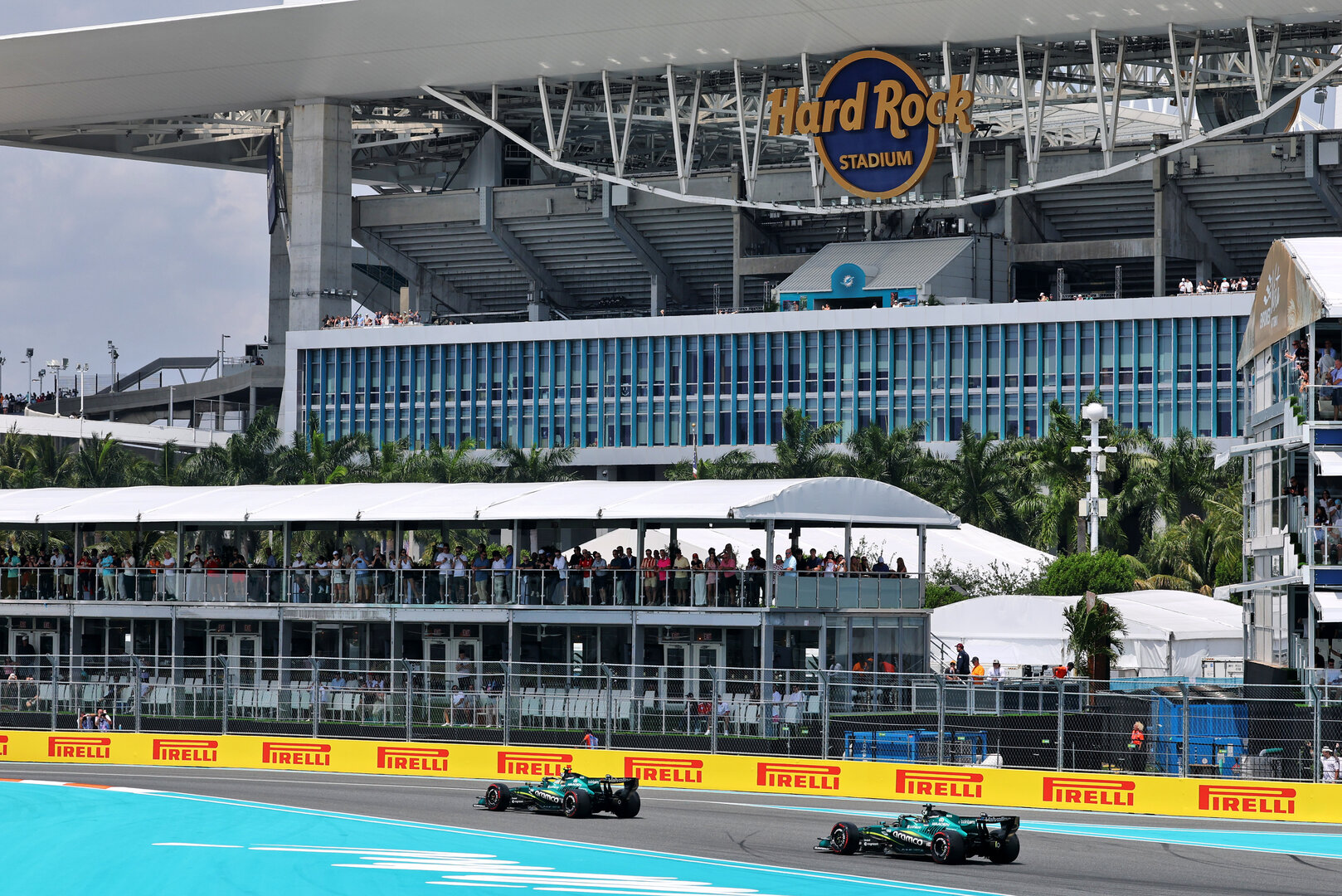 GP MIAMI, Fernando Alonso (ESP) Aston Martin F1 Team AMR26 e Lance Stroll (CDN) Aston Martin F1 Team AMR26.
02.05.2026. Formula 1 World Championship, Rd 4, Miami Grand Prix, Miami, Florida, USA, Sprint e Qualifiche Day.
- www.xpbimages.com, EMail: requests@xpbimages.com © Copyright: Moy / XPB Images