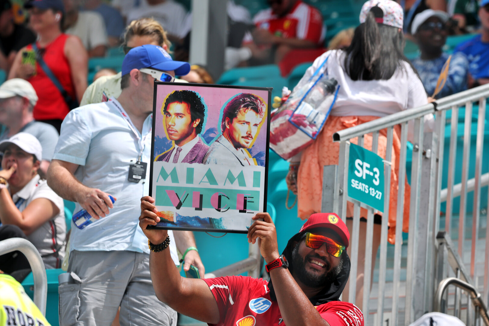 GP MIAMI, Circuit Atmosfera - fans in the grandstand.
02.05.2026. Formula 1 World Championship, Rd 4, Miami Grand Prix, Miami, Florida, USA, Sprint e Qualifiche Day.
- www.xpbimages.com, EMail: requests@xpbimages.com © Copyright: Moy / XPB Images