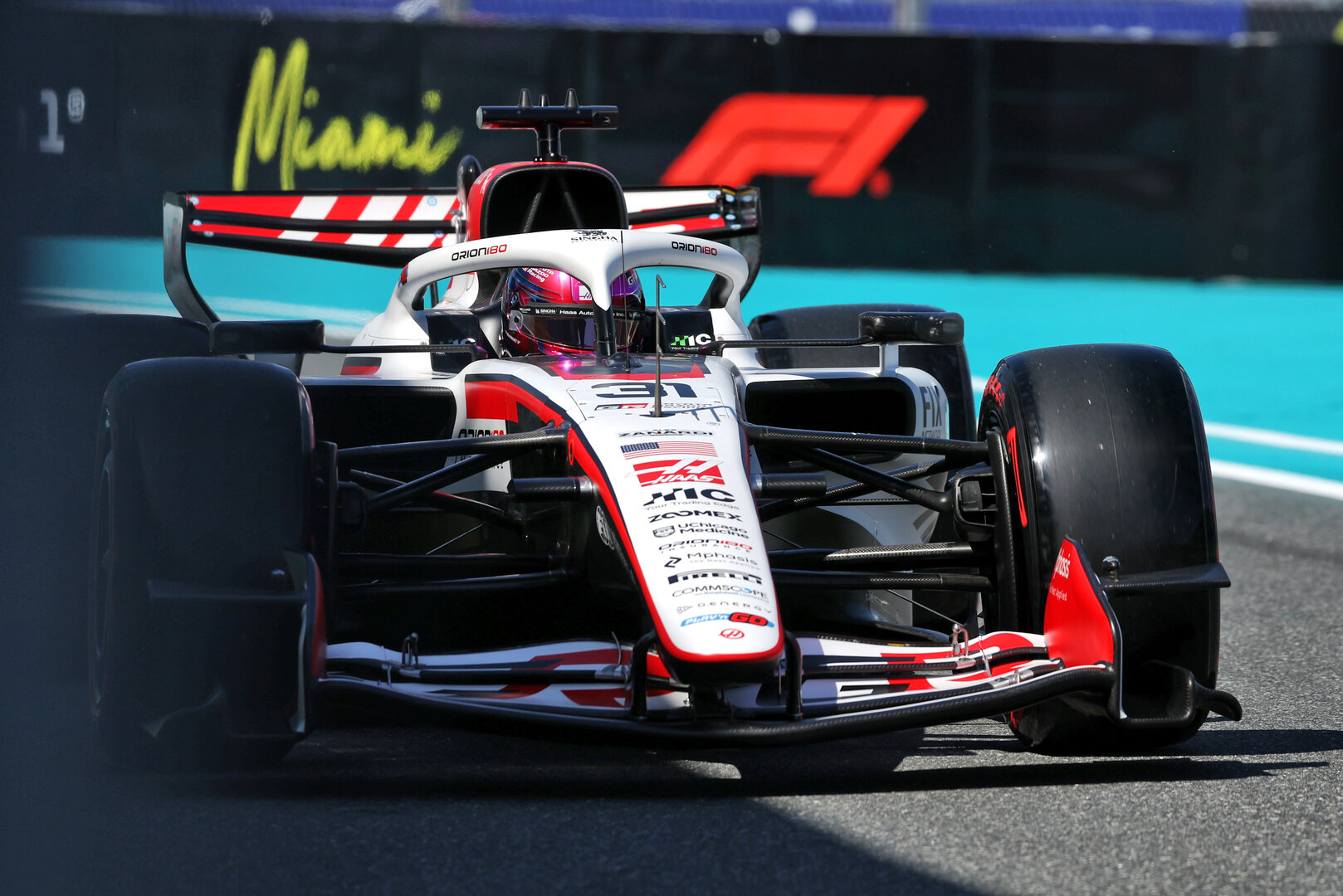 GP MIAMI, Esteban Ocon (FRA) Haas F1 Team VF-26.
02.05.2026. Formula 1 World Championship, Rd 4, Miami Grand Prix, Miami, Florida, USA, Sprint e Qualifiche Day.
- www.xpbimages.com, EMail: requests@xpbimages.com © Copyright: Dunbar / XPB Images