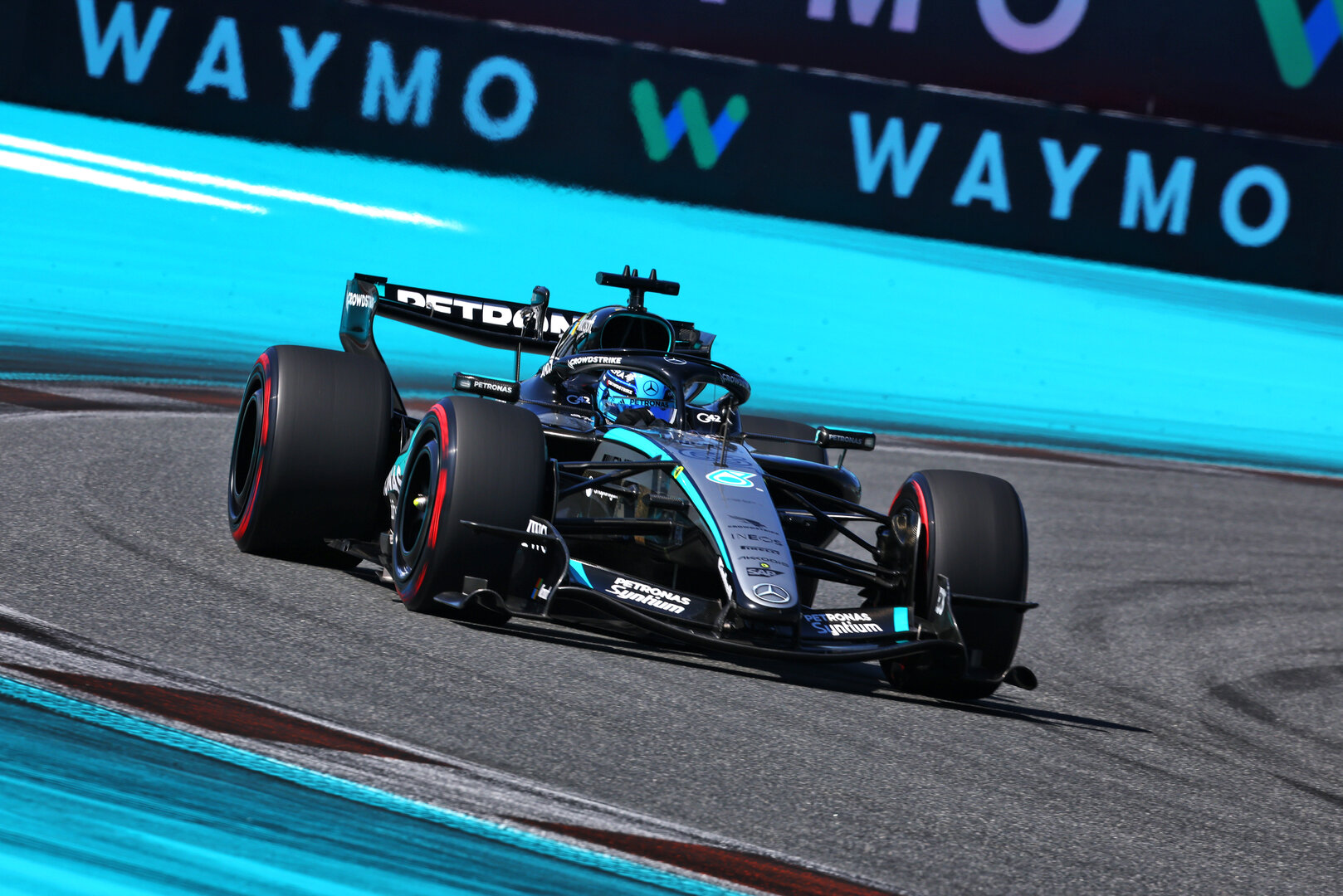 GP MIAMI, George Russell (GBR) Mercedes AMG Formula One Team W17.
02.05.2026. Formula 1 World Championship, Rd 4, Miami Grand Prix, Miami, Florida, USA, Sprint e Qualifiche Day.
- www.xpbimages.com, EMail: requests@xpbimages.com © Copyright: Patching / XPB Images