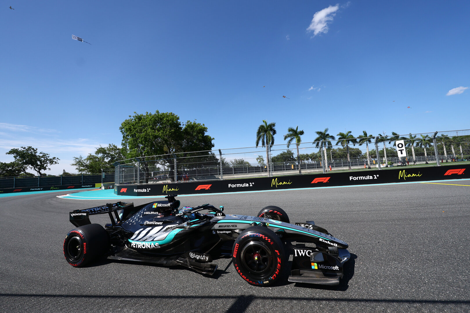 GP MIAMI, George Russell (GBR) Mercedes AMG Formula One Team W17.
02.05.2026. Formula 1 World Championship, Rd 4, Miami Grand Prix, Miami, Florida, USA, Sprint e Qualifiche Day.
- www.xpbimages.com, EMail: requests@xpbimages.com © Copyright: Bearne / XPB Images