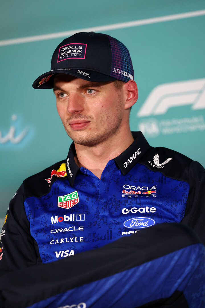 GP MIAMI, Max Verstappen (NLD) Red Bull Racing in the post qualifying FIA Press Conference.
02.05.2026. Formula 1 World Championship, Rd 4, Miami Grand Prix, Miami, Florida, USA, Sprint e Qualifiche Day.
- www.xpbimages.com, EMail: requests@xpbimages.com © Copyright: Bearne / XPB Images
