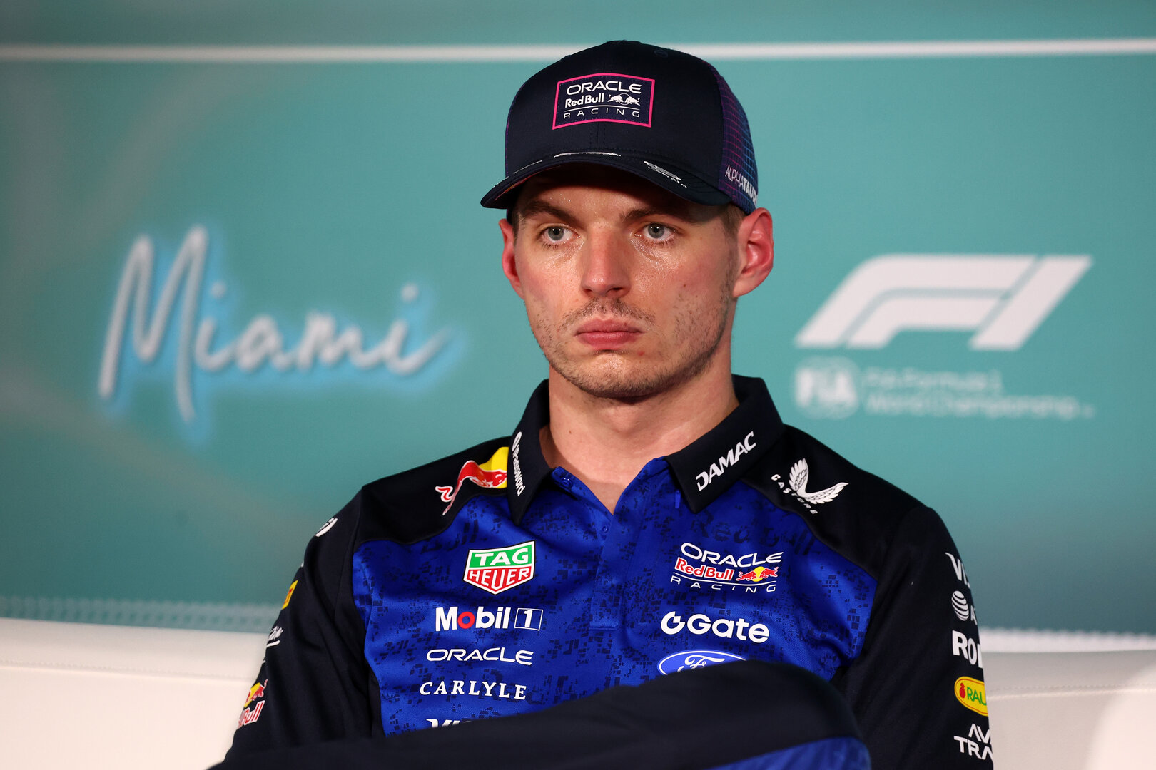 GP MIAMI, Max Verstappen (NLD) Red Bull Racing in the post qualifying FIA Press Conference.
02.05.2026. Formula 1 World Championship, Rd 4, Miami Grand Prix, Miami, Florida, USA, Sprint e Qualifiche Day.
- www.xpbimages.com, EMail: requests@xpbimages.com © Copyright: Bearne / XPB Images