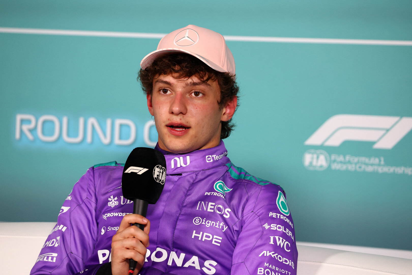 GP MIAMI, Andrea Kimi Antonelli (ITA) Mercedes AMG Formula One Team in the post qualifying FIA Press Conference.
02.05.2026. Formula 1 World Championship, Rd 4, Miami Grand Prix, Miami, Florida, USA, Sprint e Qualifiche Day.
- www.xpbimages.com, EMail: requests@xpbimages.com © Copyright: Bearne / XPB Images