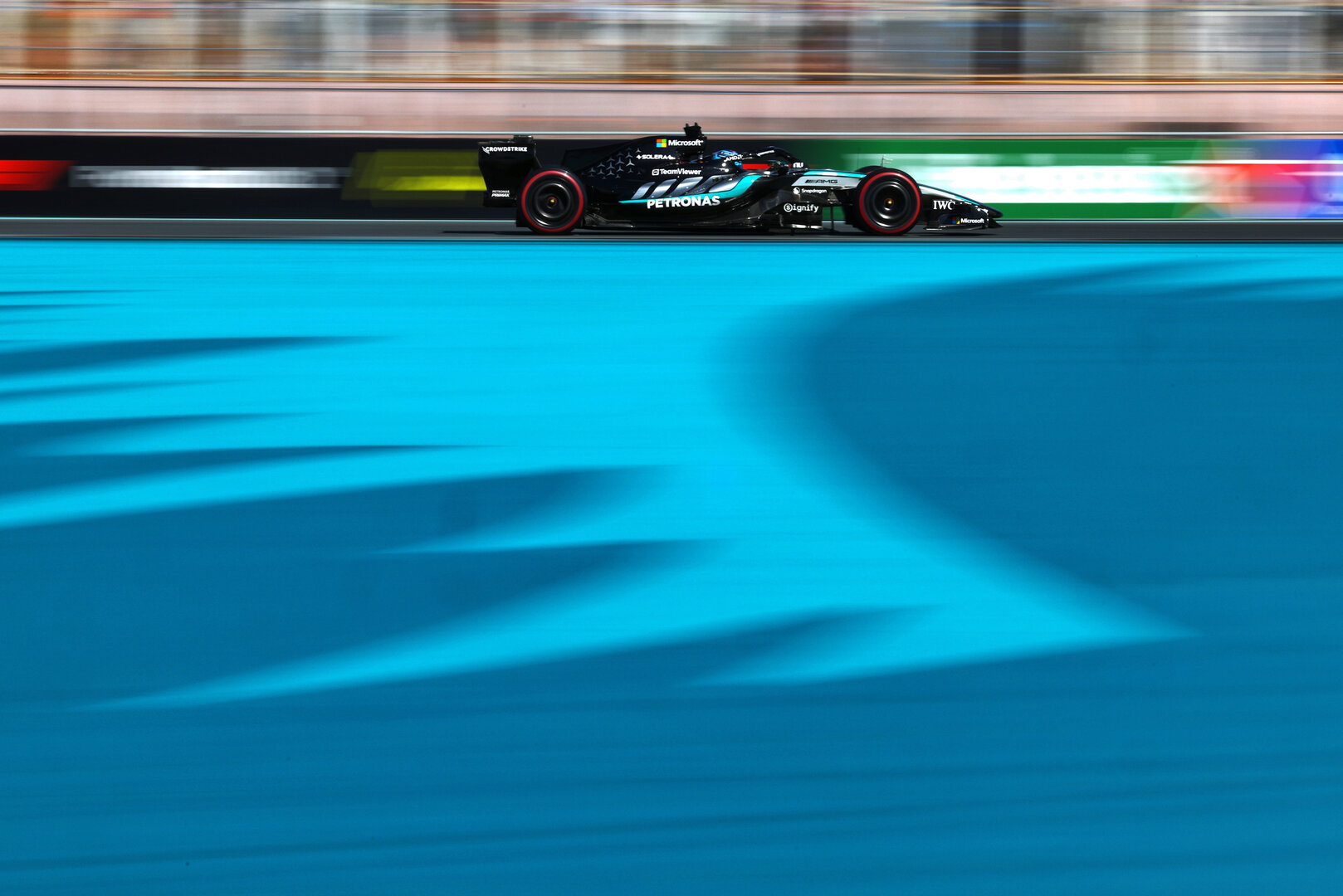 GP MIAMI, George Russell (GBR) Mercedes AMG Formula One Team W17.
02.05.2026. Formula 1 World Championship, Rd 4, Miami Grand Prix, Miami, Florida, USA, Sprint e Qualifiche Day.
- www.xpbimages.com, EMail: requests@xpbimages.com © Copyright: Patching / XPB Images