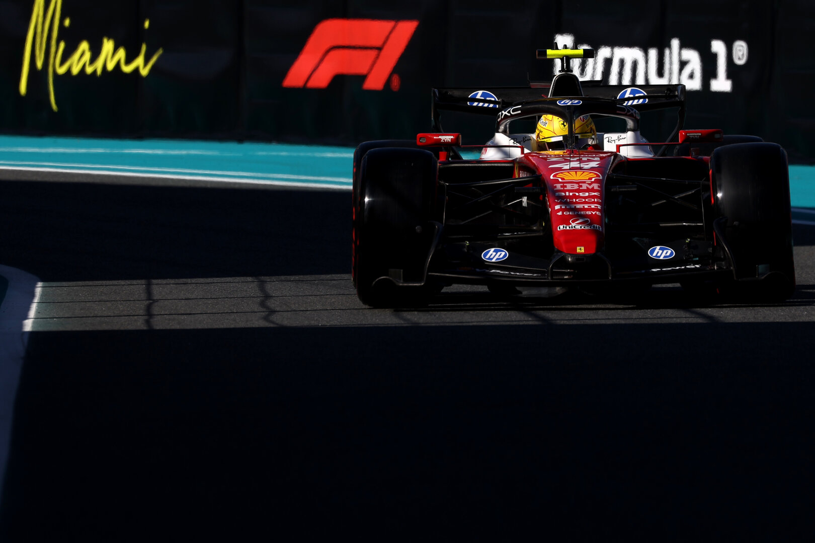 GP MIAMI, Lewis Hamilton (GBR) Ferrari SF-26.
02.05.2026. Formula 1 World Championship, Rd 4, Miami Grand Prix, Miami, Florida, USA, Sprint e Qualifiche Day.
- www.xpbimages.com, EMail: requests@xpbimages.com © Copyright: Dunbar / XPB Images