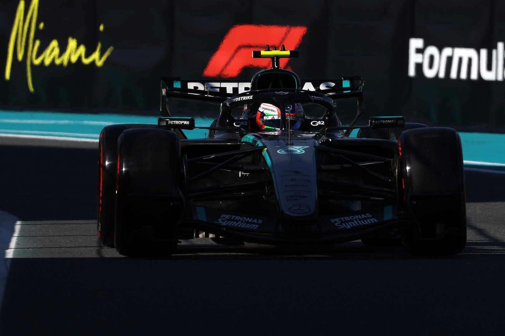 GP MIAMI, Andrea Kimi Antonelli (ITA) Mercedes AMG Formula One Team W17.
02.05.2026. Formula 1 World Championship, Rd 4, Miami Grand Prix, Miami, Florida, USA, Sprint e Qualifiche Day.
- www.xpbimages.com, EMail: requests@xpbimages.com © Copyright: Dunbar / XPB Images