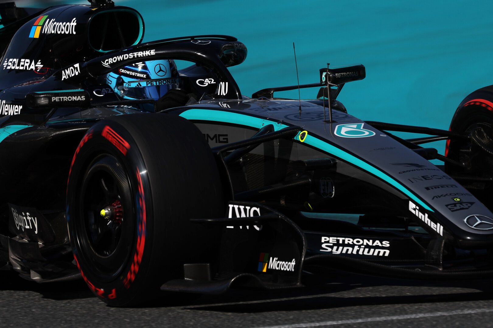 GP MIAMI, George Russell (GBR) Mercedes AMG Formula One Team W17.
02.05.2026. Formula 1 World Championship, Rd 4, Miami Grand Prix, Miami, Florida, USA, Sprint e Qualifiche Day.
- www.xpbimages.com, EMail: requests@xpbimages.com © Copyright: Dunbar / XPB Images