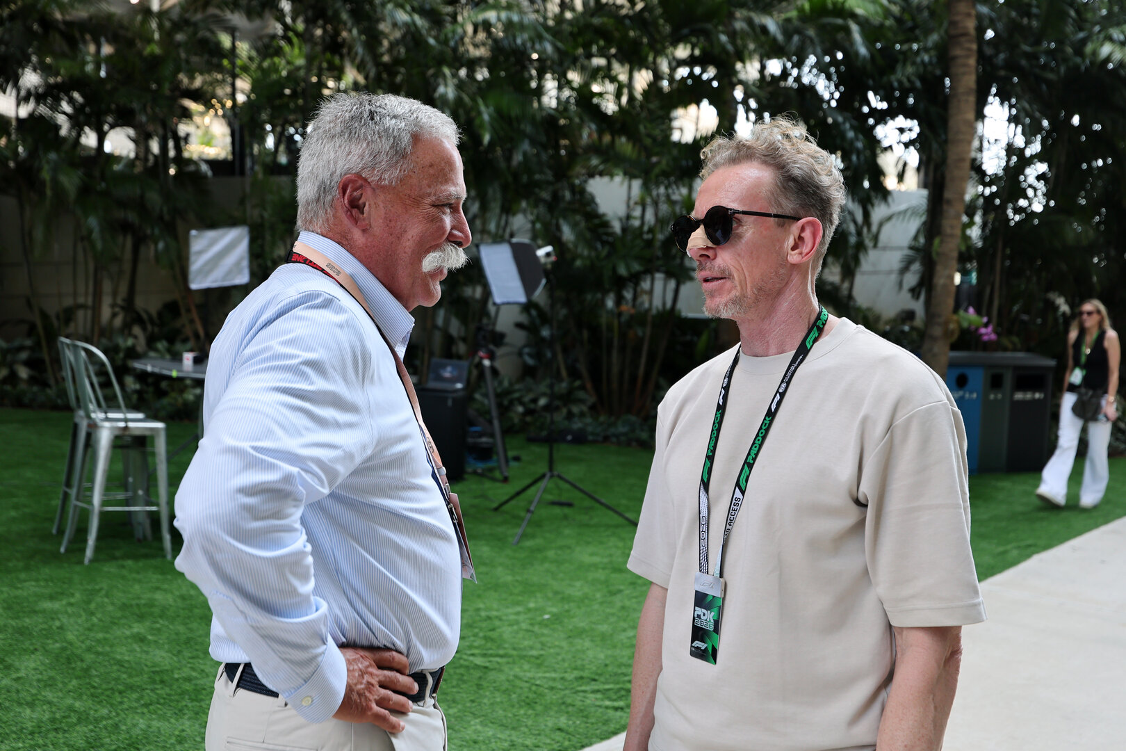 GP MIAMI, (L to R): Chase Carey (USA) Liberty Media Executive Committee Board Member with Prince Bernhard of Orange-Nassau, van Vollenhoven (NLD) Zandvoort Circuit Co-Owner.
02.05.2026. Formula 1 World Championship, Rd 4, Miami Grand Prix, Miami, Florida, USA, Sprint e Qualifiche Day.
- www.xpbimages.com, EMail: requests@xpbimages.com © Copyright: Moy / XPB Images