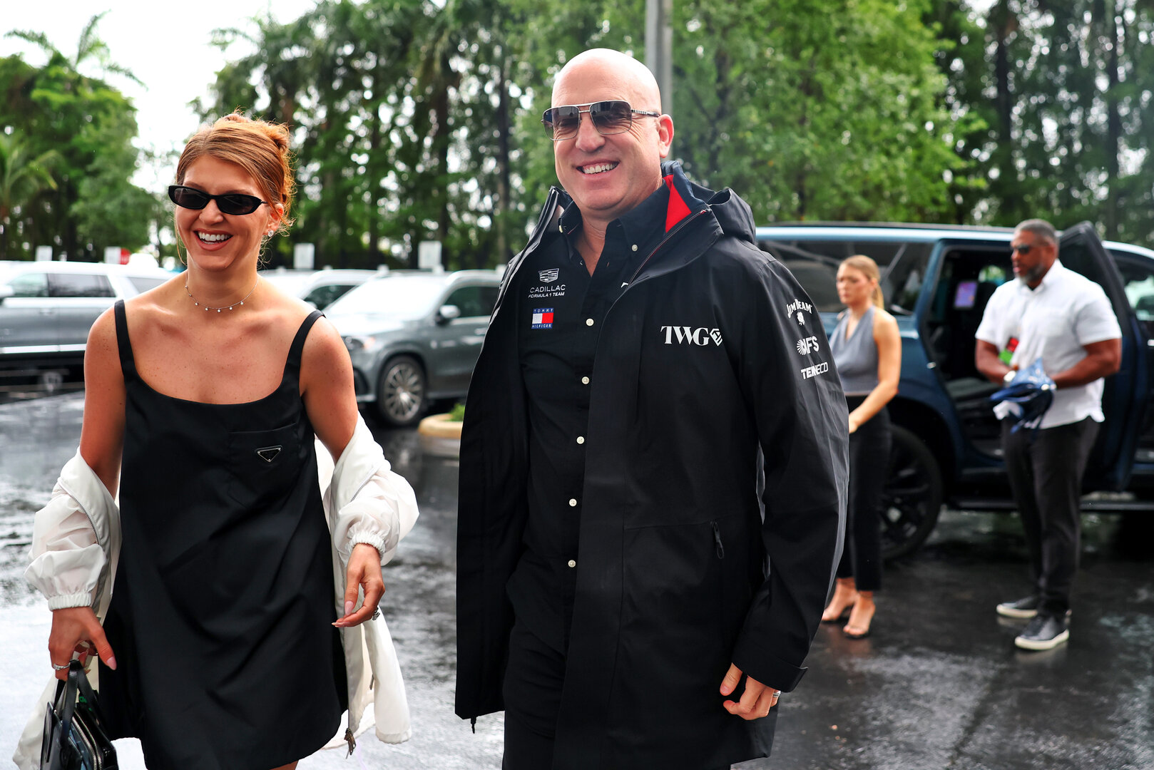 GP MIAMI, Dan Towriss (USA) Cadillac F1 Team e TWG Motorsports CEO arrives at the circuit with sua moglie Cassidy Towriss.
03.05.2026. Formula 1 World Championship, Rd 4, Miami Grand Prix, Miami, Florida, USA, Gara Day.
- www.xpbimages.com, EMail: requests@xpbimages.com © Copyright: Bearne / XPB Images