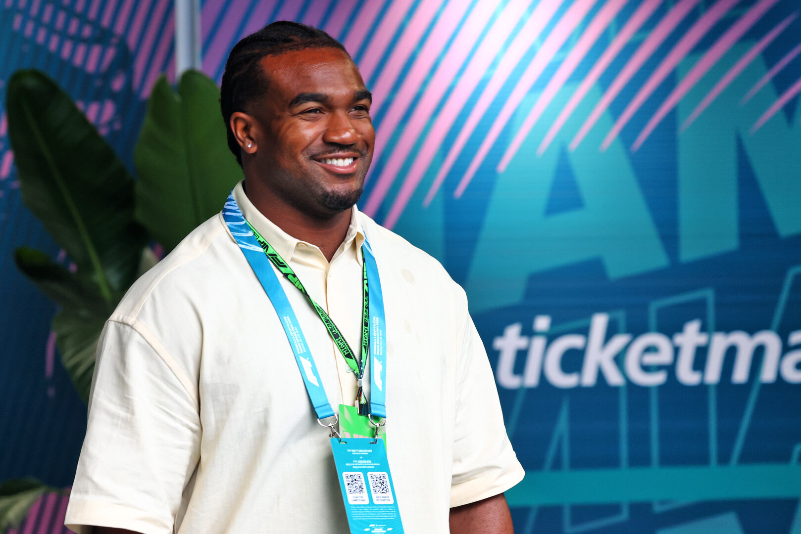 GP MIAMI, Tyrel Dodson (USA) Miami Dolphins NFL Player.
03.05.2026. Formula 1 World Championship, Rd 4, Miami Grand Prix, Miami, Florida, USA, Gara Day.
- www.xpbimages.com, EMail: requests@xpbimages.com © Copyright: Patching / XPB Images